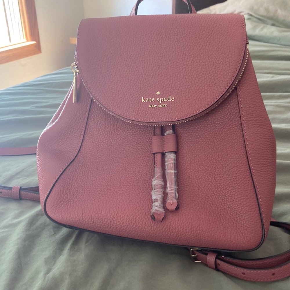 Mauve pink Kate Spade backpack, never used, new